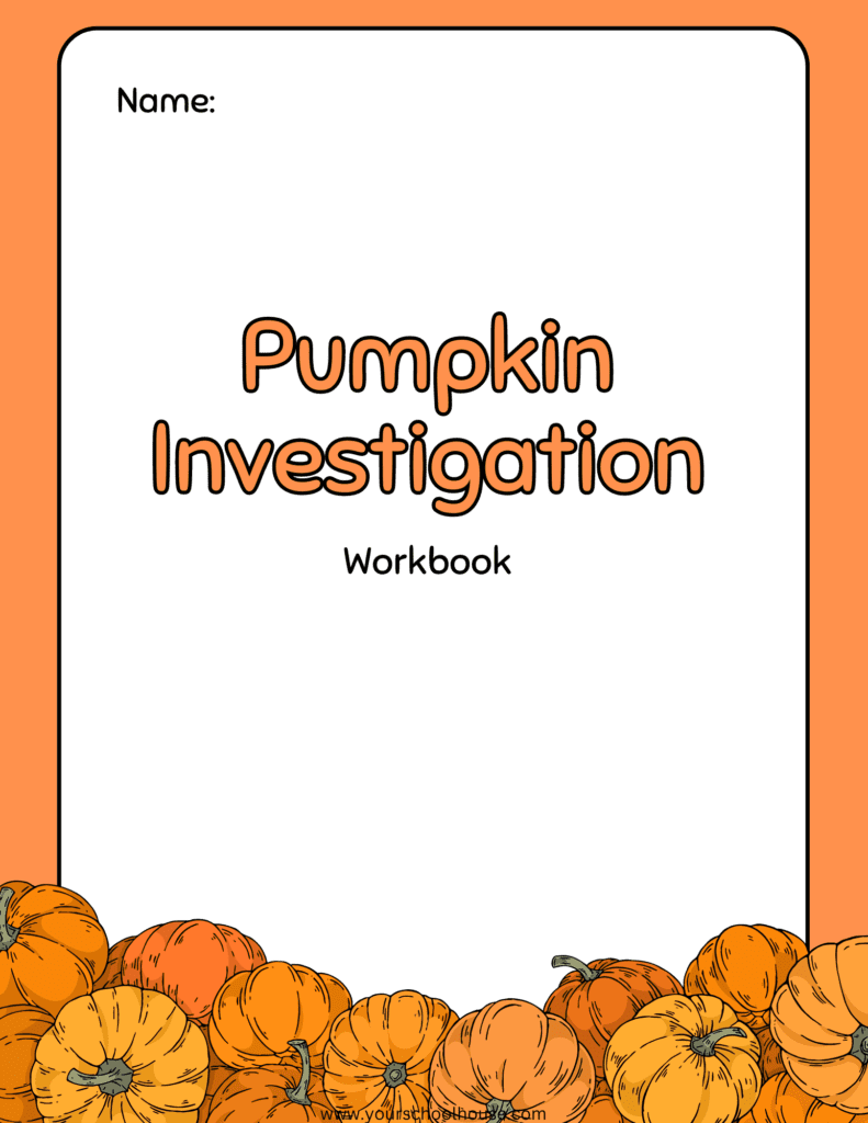 image of Free Printable Pumpkin Investigation Workbook