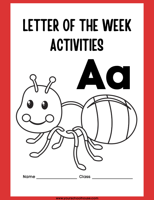 image of Free Printable Booklet Alphabet Activity Pages Letter A-Z