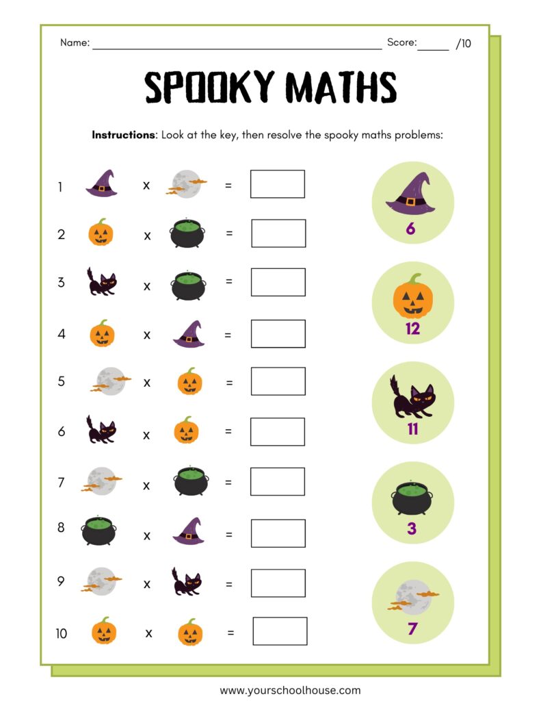 Spooky Grade 6 Maths - 1